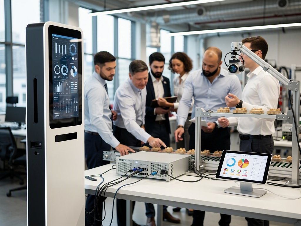 Edge AI applications in smart kiosks, manufacturing and healthcare for businesses