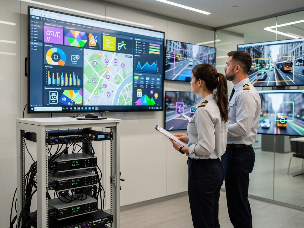 Pilot setup for smart transport Edge AI with edge nodes and alert dashboard