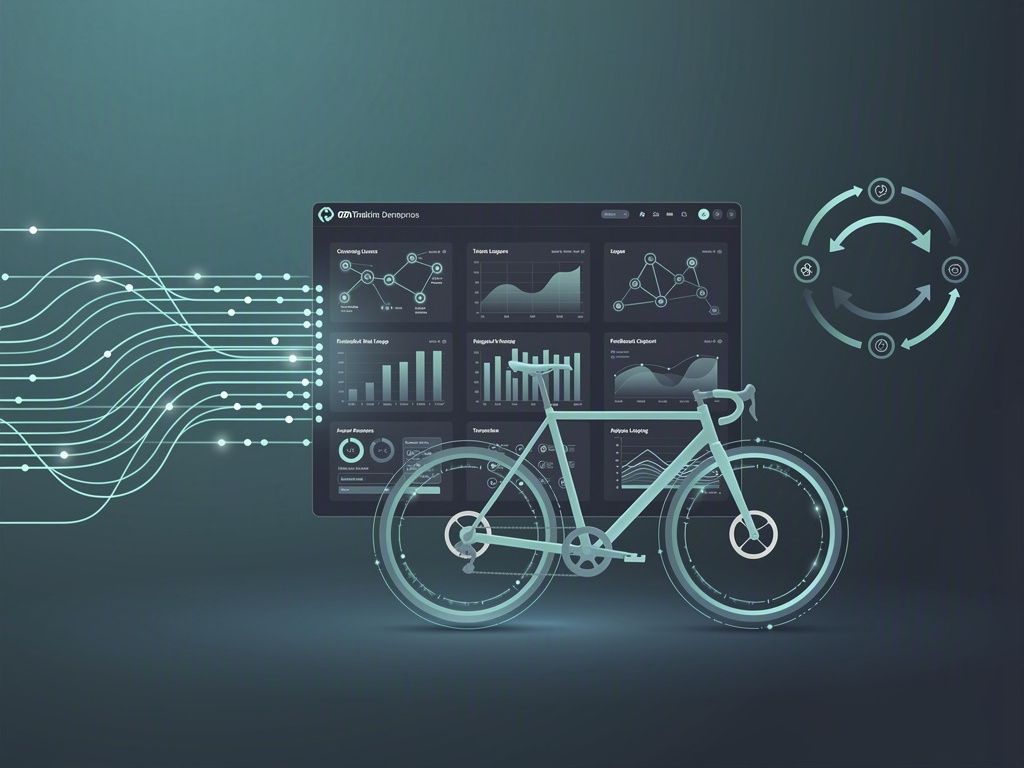 Illustration of AI training learning from data, feedback, and real-world context
